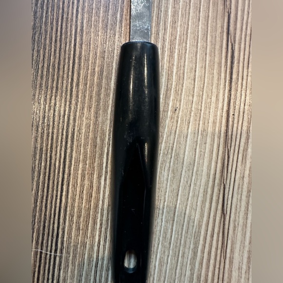 Vintage Black Slotted Serving Spoon Korea stainless steel - Picture 4 of 7